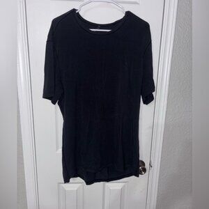 lululemon athletica Black Short Sleeve Crew Neck Top